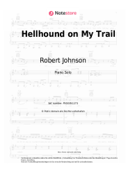 Noten, Akkorde Robert Johnson - Hellhound on My Trail