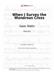 undefined Isaac Watts, Christian hymnody - When I Survey the Wondrous Cross