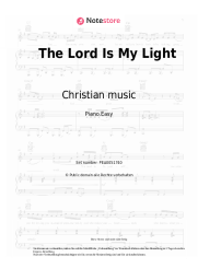 Noten, Akkorde Christian music - The Lord Is My Light