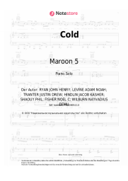 undefined Maroon 5 - Cold