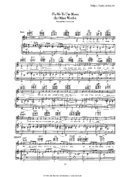 Noten, Akkorde Frank Sinatra - Fly Me To The Moon