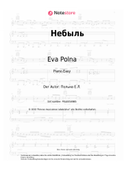 Noten, Akkorde Eva Polna - Небыль