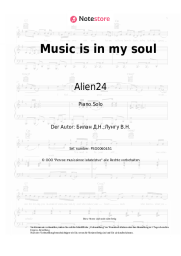 Noten, Akkorde Alien24, Dima Bilan - Music is in my soul