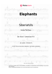 Noten, Akkorde Siberiahills, Natalia Simakova - Elephants