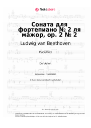 undefined Ludwig van Beethoven - Sonata for piano number 2 in A major, op. 2 number 2
