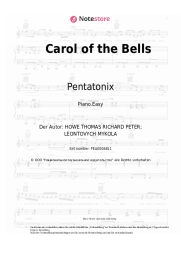 Noten, Akkorde Pentatonix - Carol of the Bells