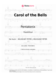 Noten, Akkorde Pentatonix - Carol of the Bells