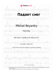 Noten, Akkorde Mikhail Boyarsky, Ruslan Gorobets - Падает снег