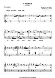 Noten, Akkorde Alexander Goedicke - Sonatina, Op. 36, No. 20
