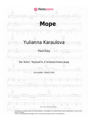 Noten, Akkorde Yulianna Karaulova, ST - Море