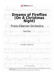 Noten, Akkorde Trans-Siberian Orchestra - Dreams of Fireflies (On A Christmas Night)