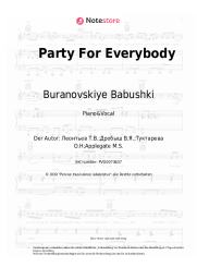 Noten, Akkorde Buranovskiye Babushki - Party For Everybody
