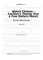 Noten, Akkorde Ennio Morricone - Watch Chimes - Carillon's Theme (For a Few Dollars More)
