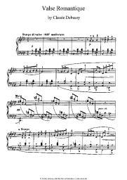 Noten, Akkorde Claude Debussy - Valse Romantique