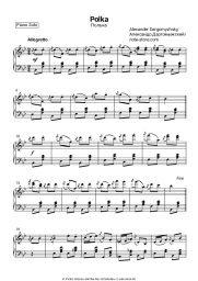 Noten, Akkorde Alexander Dargomyzhsky - Polka