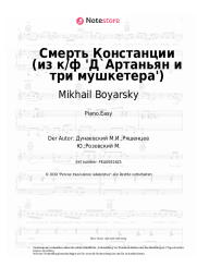 undefined Mikhail Boyarsky, Maksim Dunayevsky - Констанция (Смерть Констанции) из к/ф 'Д`Артаньян и три мушкетера'