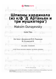 undefined Maksim Dunayevsky - Шпионы кардинала (из к/ф 'Д`Артаньян и три мушкетера')