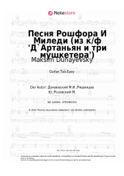 undefined Maksim Dunayevsky - Песня Рошфора и Миледи (из к/ф 'Д`Артаньян и три мушкетера')