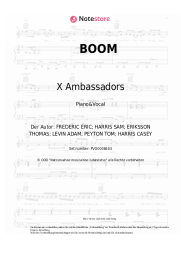 Noten, Akkorde X Ambassadors - BOOM