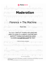 Noten, Akkorde Florence + The Machine - Moderation