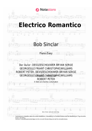 Noten, Akkorde Bob Sinclar, Robbie Williams - Electrico Romantico
