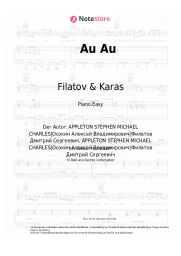 Noten, Akkorde Filatov & Karas - Au Au