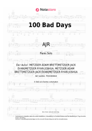 Noten, Akkorde AJR - 100 Bad Days