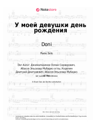 Noten, Akkorde Doni, Elsever Qemli - У моей девушки день рождения
