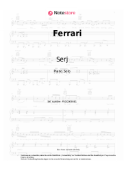 Noten, Akkorde Serj, Uncle Trainz - Ferrari