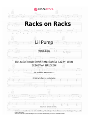 Noten, Akkorde Lil Pump - Racks on Racks