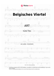 Noten, Akkorde ART - Belgisches Viertel