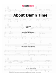Noten, Akkorde Lizzo - About Damn Time