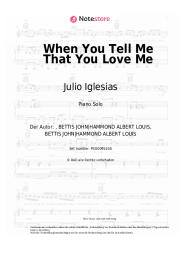 Noten, Akkorde Julio Iglesias, Dolly Parton - When You Tell Me That You Love Me