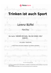 Noten, Akkorde Lorenz Büffel, Knossi - Trinken ist auch Sport
