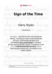 Noten, Akkorde Harry Styles - Sign of the Time
