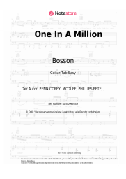 Noten, Akkorde Bosson - One In A Million