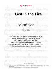 Noten, Akkorde Gesaffelstein, The Weeknd - Lost in the Fire