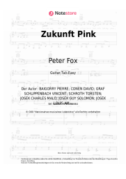 Noten, Akkorde Peter Fox, Inez - Zukunft Pink