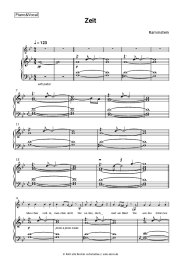 Noten, Akkorde Rammstein - Zeit