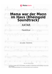 Noten, Akkorde XATAR, SAMY - Mama war der Mann im Haus (Rheingold Soundtrack)