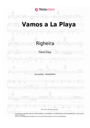 Noten, Akkorde Righeira - Vamos a La Playa