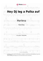 Noten, Akkorde Marilena - Hey DJ leg a Polka auf