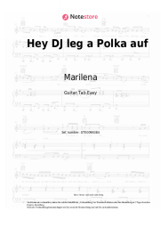 Noten, Akkorde Marilena - Hey DJ leg a Polka auf