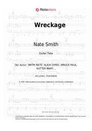 Noten, Akkorde Nate Smith - Wreckage