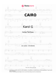 Noten, Akkorde Karol G, Ovy on The Drums - CAIRO