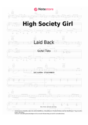 Noten, Akkorde Laid Back - High Society Girl