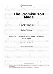 Noten, Akkorde Cock Robin - The Promise You Made