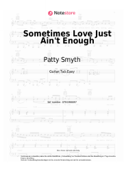 Noten, Akkorde Patty Smyth, Don Henley - Sometimes Love Just Ain't Enough