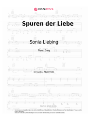 Noten, Akkorde Sonia Liebing - Spuren der Liebe