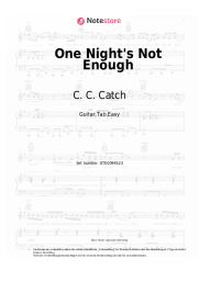 Noten, Akkorde C. C. Catch - One Night's Not Enough
